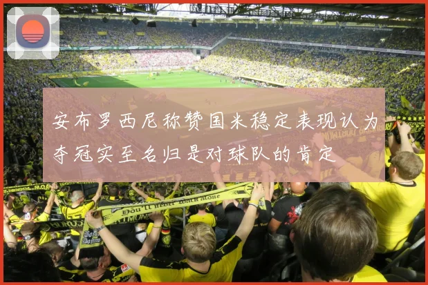 安布罗西尼称赞国米稳定表现认为夺冠实至名归是对球队的肯定